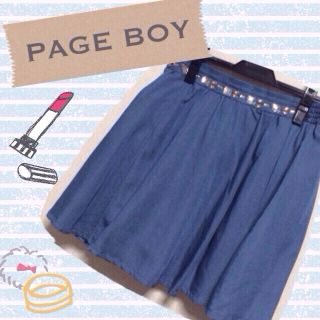 ページボーイ(PAGEBOY)のページボーイ✧˖°ビジューつきスカート(ミニスカート)