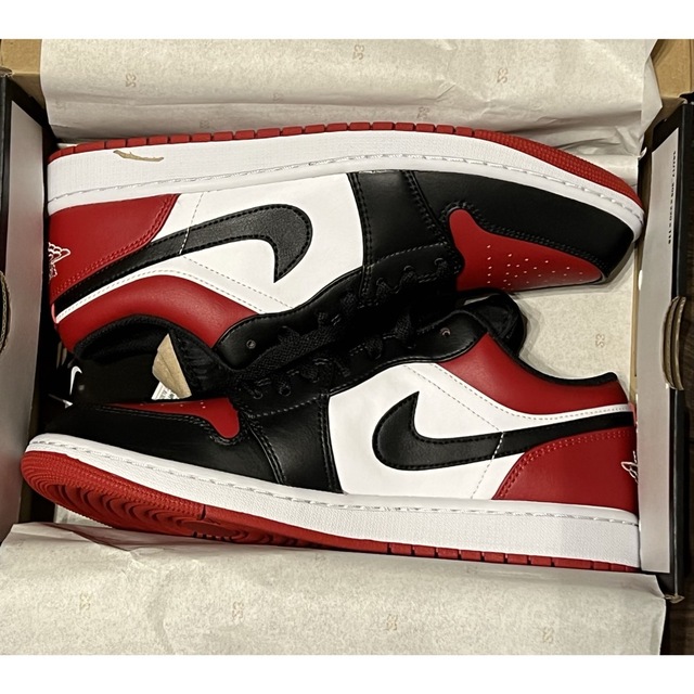 ナイキ  AIR JORDAN 1 LOW BRED TOE メンズ 28cm