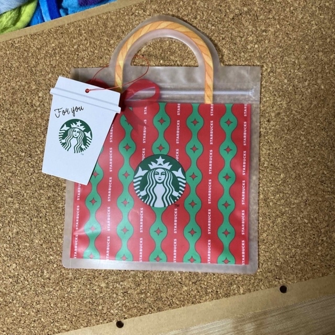 Starbucks Coffee(スターバックスコーヒー)のYummy 様専用！Starbucks  クリスマスギフト用ジップバッグ・トート インテリア/住まい/日用品のオフィス用品(ラッピング/包装)の商品写真