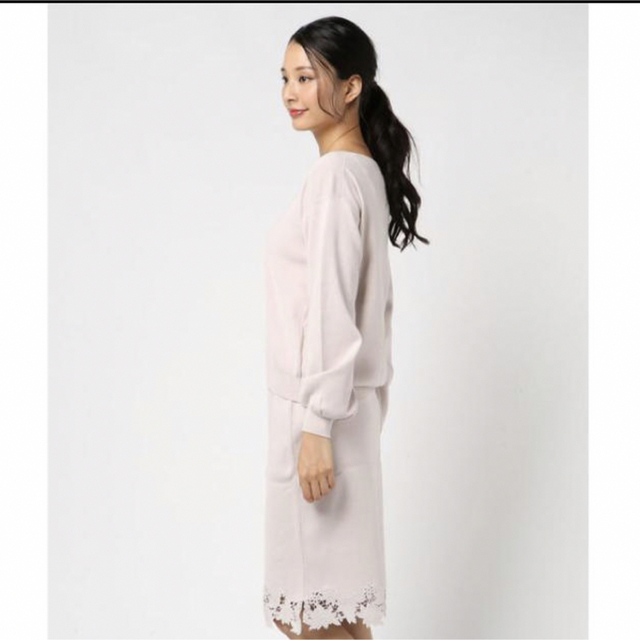 新品未使用】JUSGLITTY 袖ボリュームVニットSETUP floraltrendy.com