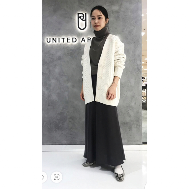 UNITED ARROWS(ユナイテッドアローズ)のユナイテッドアローズ  UWSC ケーブル Vネック カーディガン  レディースのトップス(カーディガン)の商品写真