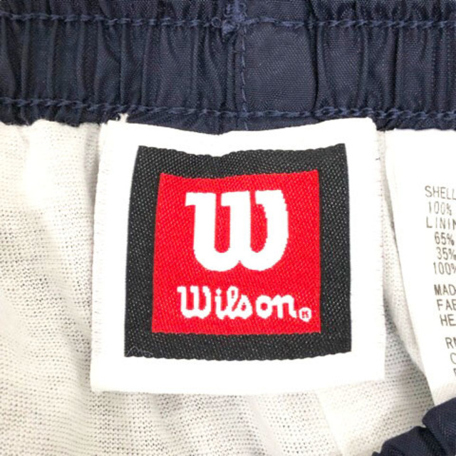 wilson(ウィルソン)のWILSON スポーツウエア パンツ ナイロン ワンポイントロゴ L ネイビー スポーツ/アウトドアのスポーツ/アウトドア その他(その他)の商品写真