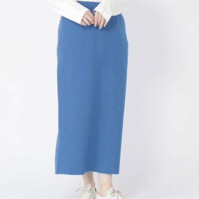 STUDIO CLIP(スタディオクリップ)の新品 studio CLIP ニットスカート ブルー レディースのスカート(ロングスカート)の商品写真