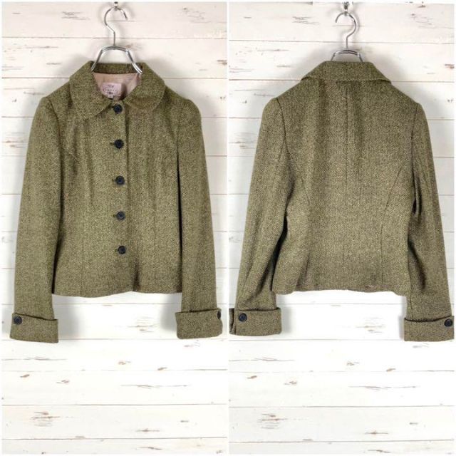 TOCCA(トッカ)のTOCCA トッカ シルク ウール混 ショートコート ジャケット 2 レディースのジャケット/アウター(その他)の商品写真