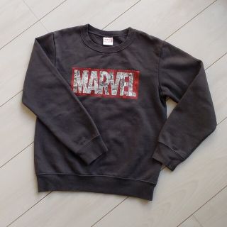 マーベル(MARVEL)のトレーナー　グレー(Tシャツ/カットソー)