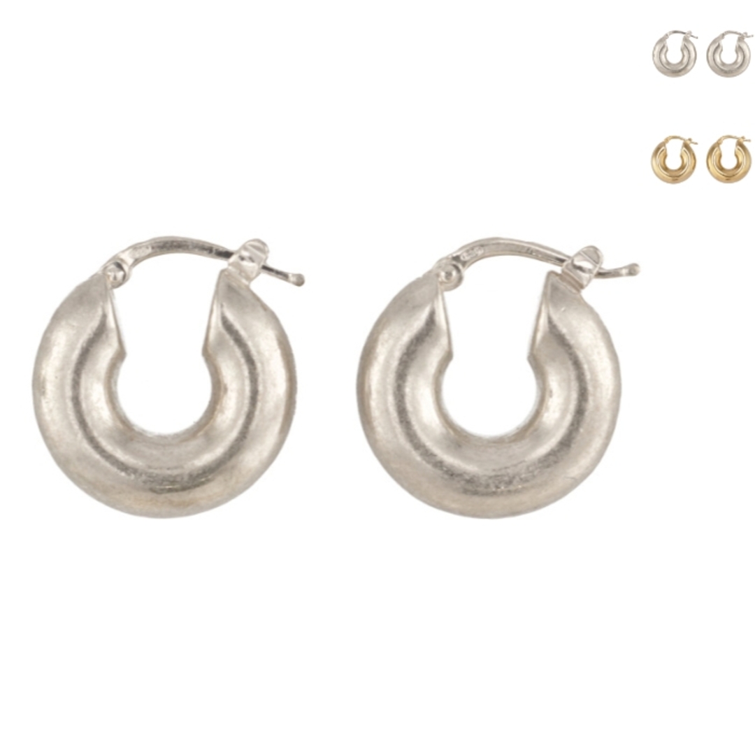 ジル サンダー JIL SANDER フープ ピアス CLASSIC ROUND EARRINGS 7 ハンドクラフト 2023年春夏新作 J11VG0003 J12002