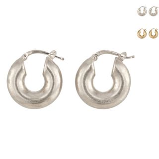 ジルサンダー(Jil Sander)のジル サンダー JIL SANDER フープ ピアス CLASSIC ROUND EARRINGS 7 ハンドクラフト J11VG0003 J12002(ピアス)