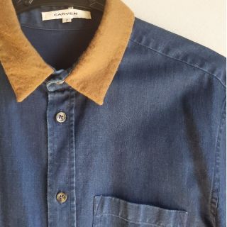 カルヴェン(CARVEN)のCARVEN　メンズ　カルヴェン デニム シャツ　異素材(シャツ)