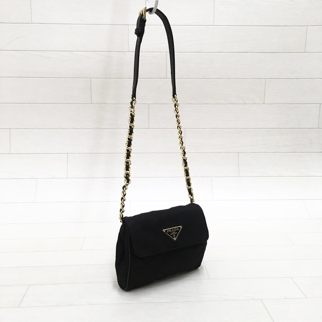 PRADA - ☆美品・ギャランティ付☆PRADA TESSUTO IMPUNTUチェーン
