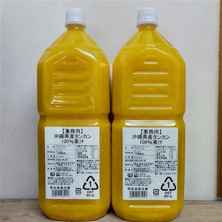 沖縄県産タンカンジュース2L×2本(ソフトドリンク)