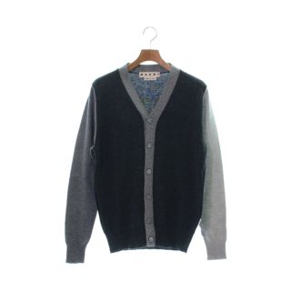 マルニ(Marni)のMARNI マルニ カーディガン 44(S位) グレーx黒 【古着】【中古】(カーディガン)