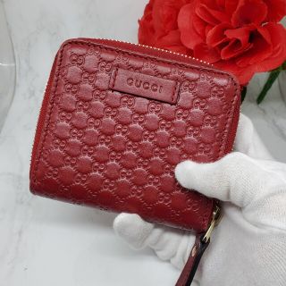 Gucci - 【極美品】 GUCCI グッチ マイクロ シマ 折り財布 財布 GG