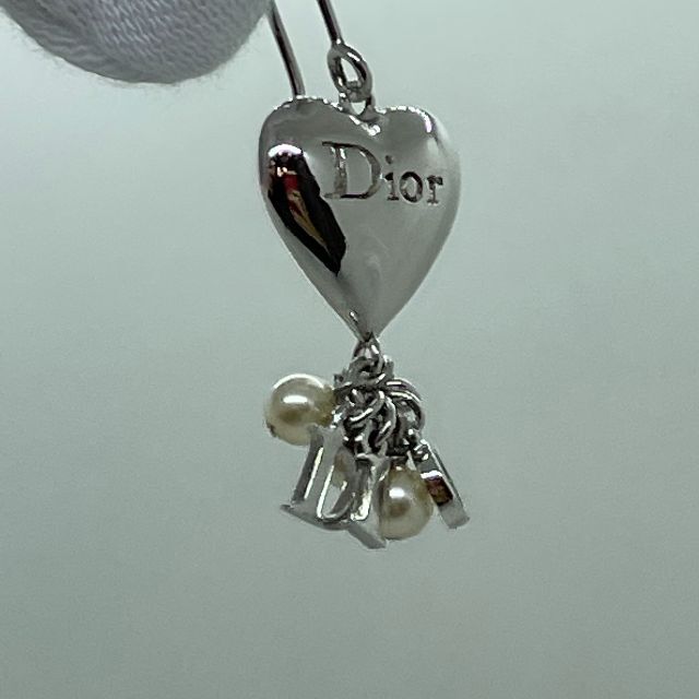 良品】クリスチャン ディオール Dior ハート&パール フックピアス