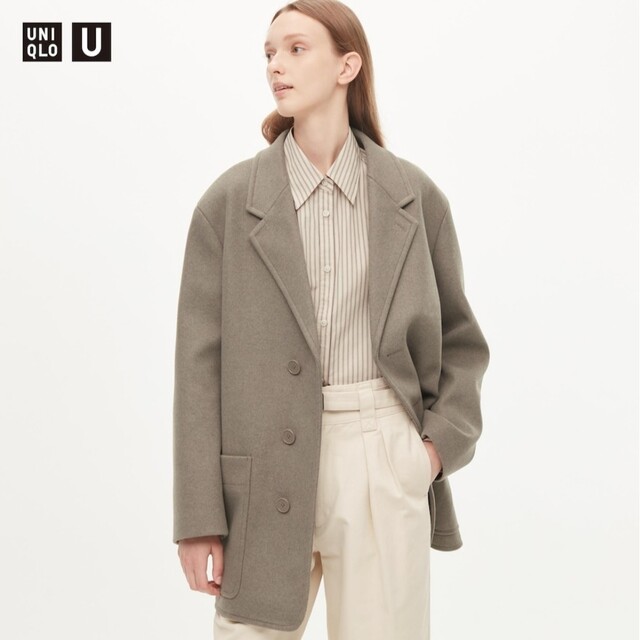 UNIQLO(ユニクロ)のUNIQLO U / テーラードコート【Sサイズ】 レディースのジャケット/アウター(テーラードジャケット)の商品写真