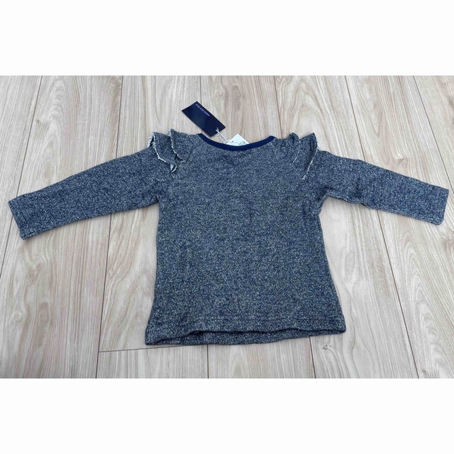 ANNA SUI mini(アナスイミニ)の新品　アナスイミニ　長袖Tシャツ　90 キッズ/ベビー/マタニティのキッズ服女の子用(90cm~)(Tシャツ/カットソー)の商品写真