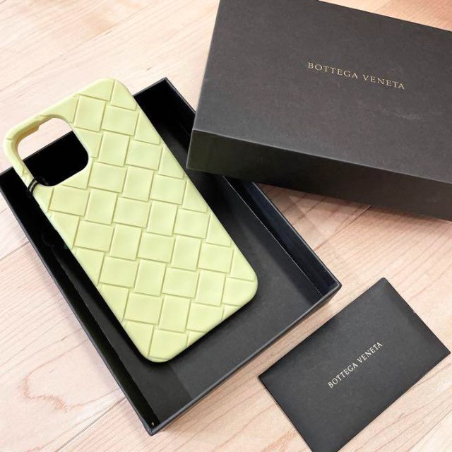 【新品未使用】BOTTEGA VENETA 　iphoneケース12proMAXスマホアクセサリー