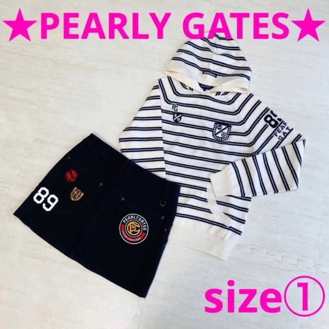 PEARLY GATES - 極美品☆ パーリーゲイツ ボーダー ニット パーカー