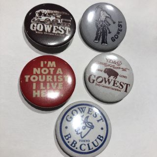 GO WEST 缶バッジ　5個セット