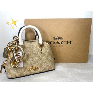 コーチ(COACH)の新品　COACH コーチ キーホルダー キーリング　バッグチャーム　シグネチャー(キーホルダー)