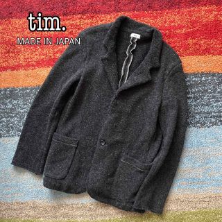 ティム(tim.)のtim. ティム ウールニット カーディガン 日本製 2(カーディガン)