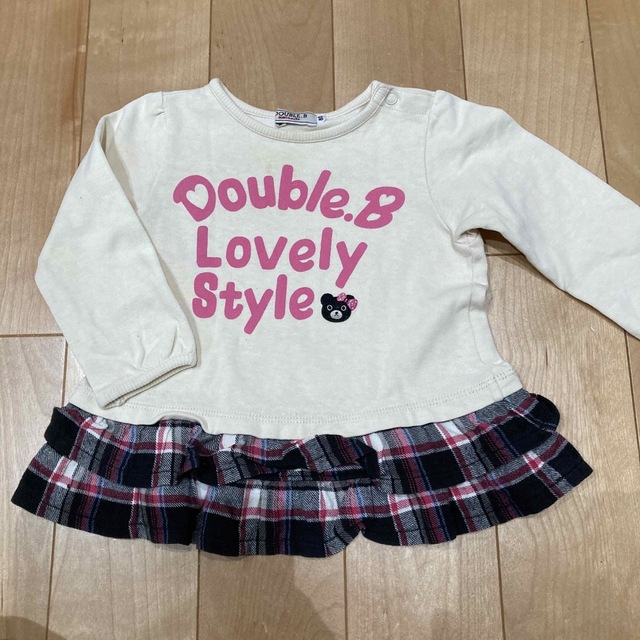 DOUBLE.B(ダブルビー)のダブルB DOUBLE. B ワンピース  ベビー　女の子用　80㎝ キッズ/ベビー/マタニティのベビー服(~85cm)(ワンピース)の商品写真