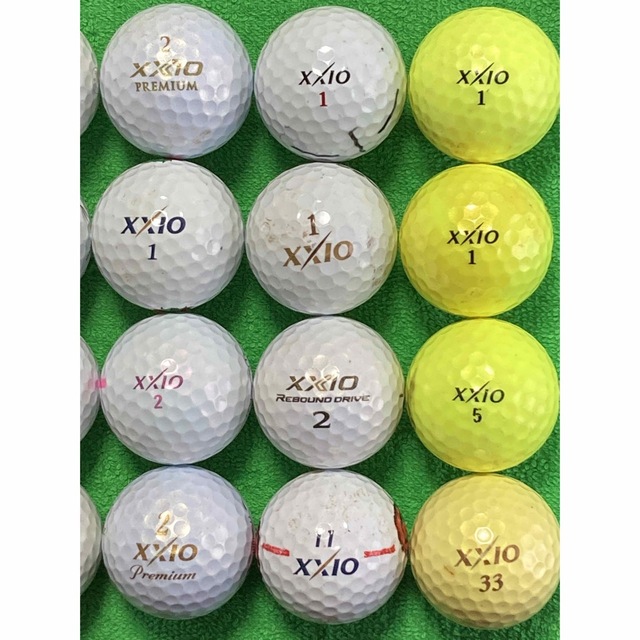 XXIO(ゼクシオ)のゴルフボール ロストボール ゼクシオ グレード各種 24球 12/9 スポーツ/アウトドアのゴルフ(その他)の商品写真
