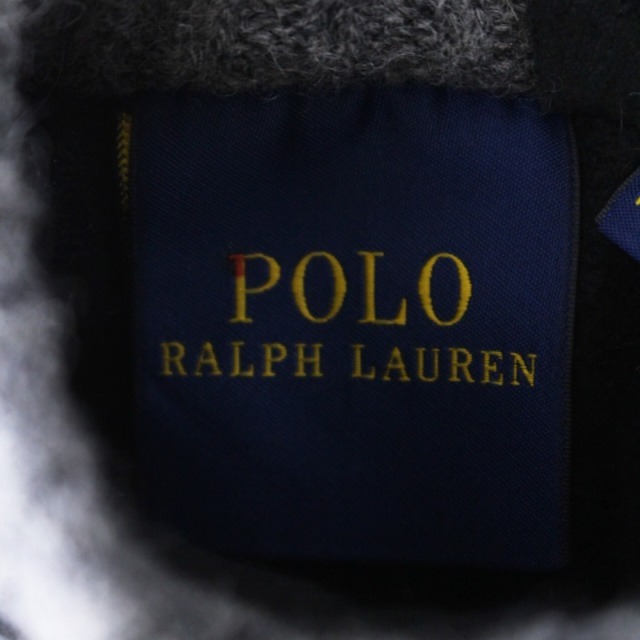 POLO RALPH LAUREN(ポロラルフローレン)のポロ ラルフローレン 手袋 グローブ ベルト レザー ウール M 黒 メンズのファッション小物(手袋)の商品写真
