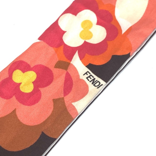 FENDI - フェンディ FENDI スカーフ フラワー フリンジ 花柄 バンドー