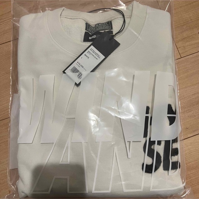 いてないを WIND AND SEA - HYSTERIC GLAMOUR WDS CREW NECK SWEAT 白L