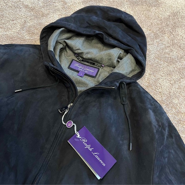 POLO RALPH LAUREN(ポロラルフローレン)のPURPLE LABEL ラルフローレン パープルレーベル　パーカ　スエード メンズのジャケット/アウター(レザージャケット)の商品写真