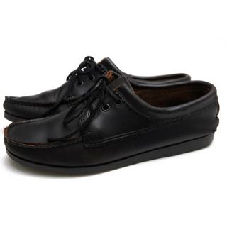 クオッディートレイルモカシン／Quoddy Trail Moccasin シューズ デッキシューズ 靴 メンズ 男性 男性用レザー 革 本革 ブラック 黒  501 BLUCHER ブラッチャー スリッポン モカシン 定番(スリッポン/モカシン)