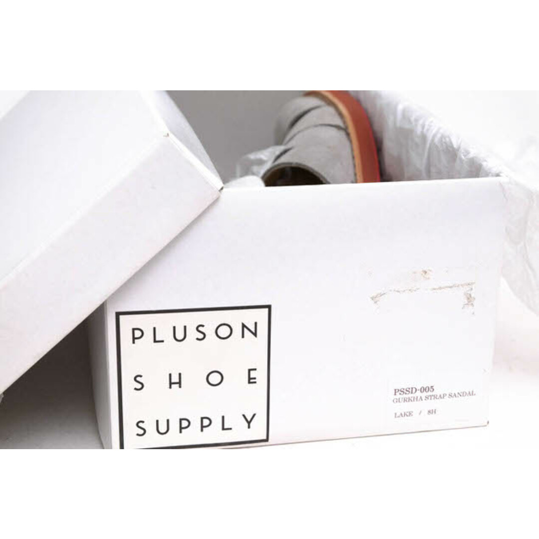 プラソンシューサプライ／PLUSON SHOE SUPPLY サンダル シューズ 靴 メンズ 男性 男性用スエード スウェード レザー 革 本革 グレー 灰色  PSSD-005 GURKHA STRAP SANDAL グルカ ストラップサンダル グルカサンダル メンズの靴/シューズ(サンダル)の商品写真