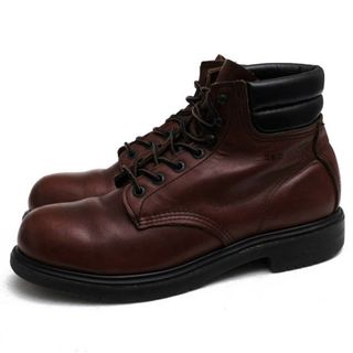 レッドウィング(REDWING)のレッドウィング／RED WING ワークブーツ シューズ 靴 メンズ 男性 男性用レザー 革 本革 ダークブラウン 茶 ブラウン  2245 6inch Steel Toe Work Boots スーパーソール(ブーツ)