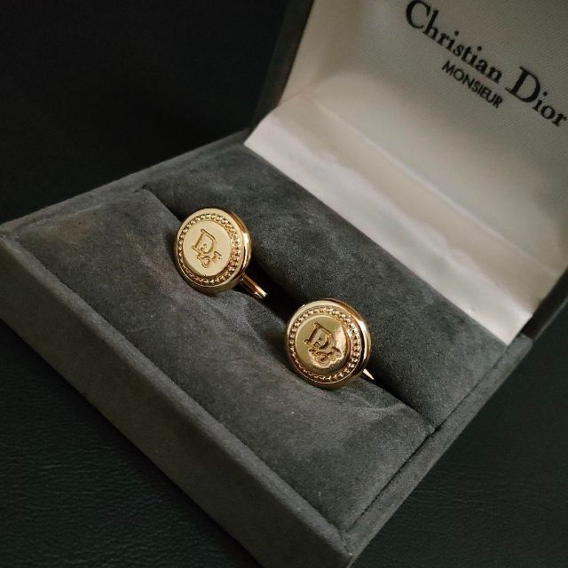 Christian Dior - 【美品】Dior ディオール カフス ゴールド ラウンド