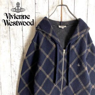 ヴィヴィアンウエストウッド(Vivienne Westwood)の【人気カラーリング☆オーブ刺繍】ヴィヴィアンウエストウッド ニットパーカー(パーカー)