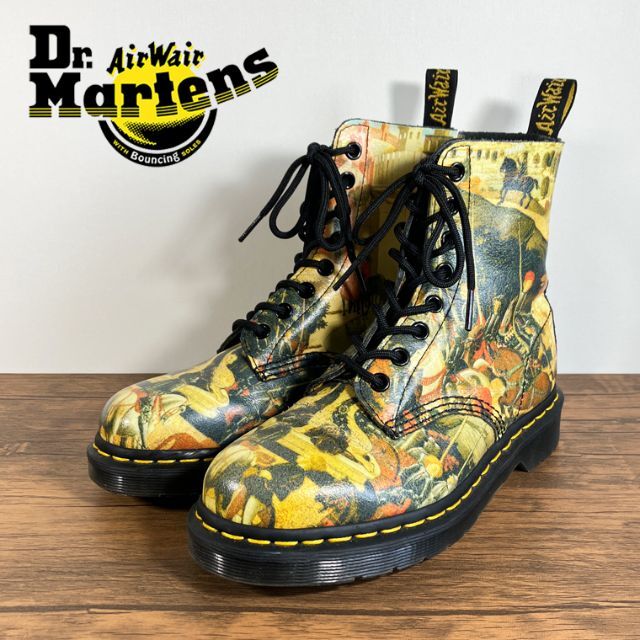 希少 Dr.Martens PASCAL マーチン 絵画 総柄 8ホール ブーツ