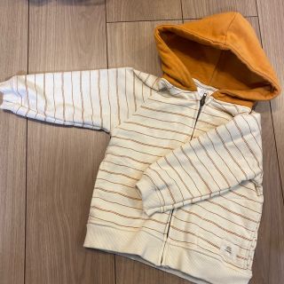 ザラキッズ(ZARA KIDS)のZARA フードパーカー　12-18months 86cm(シャツ/カットソー)