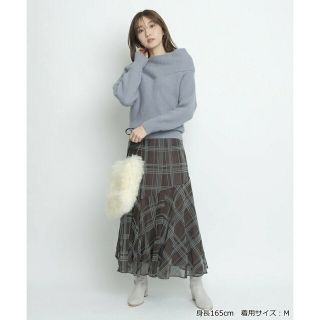 JUSGLITTY ジャスグリッティー チェックフロッキーマーメイドスカート