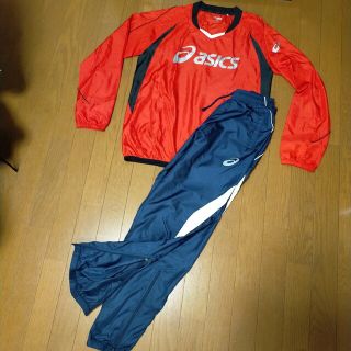 アシックス(asics)の程度良好  asics ピステ 上下セットアップ   シャカシャカ  トレーニン(ウェア)