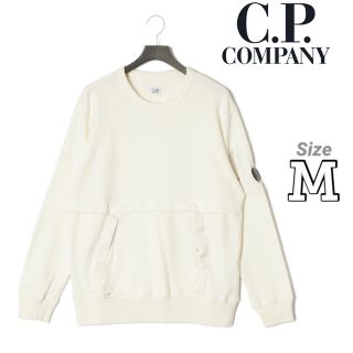 シーピーカンパニー(C.P. Company)の新品 定価4.0万円 C.P.COMPANY スウェット ホワイト M(スウェット)