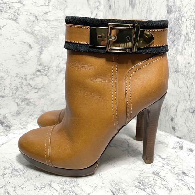 店内全品対象 TORY BURCH ショートブーツ 7M ブラウン 3broadwaybistro.com