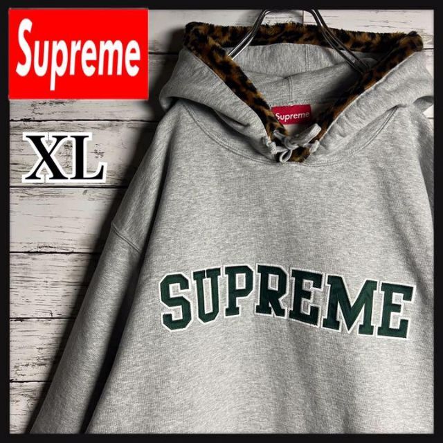 【BTSジョングク着用】Supreme パーカー レオパード 即売 入手困難XL