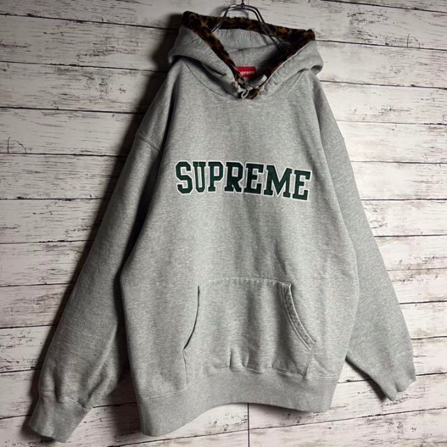 【BTSジョングク着用】Supreme パーカー レオパード 即売 入手困難XL