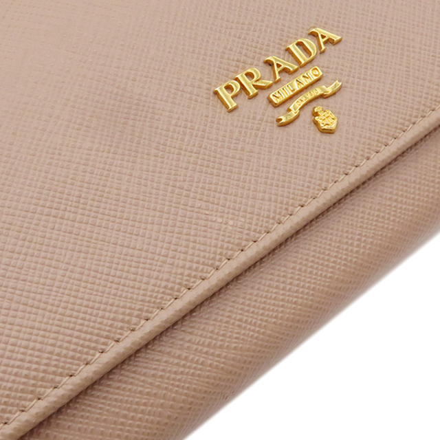 PRADA(プラダ)のプラダ  長財布  サフィアーノ マルチカラー 1MH132  ベージュ レディースのファッション小物(財布)の商品写真