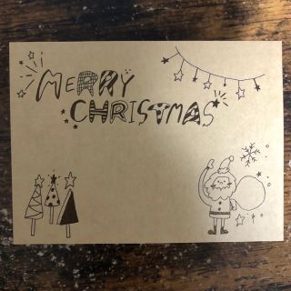 クリスマスカード　メッセージカード　手書き(カード/レター/ラッピング)