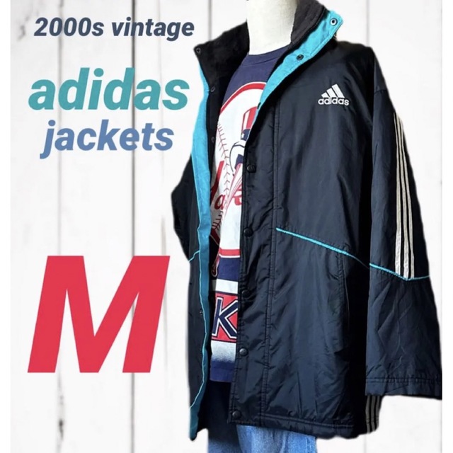 adidas(アディダス)のレア！ビンテージ アディダス ナイロン ウォームアップ ジャケット コート メンズのジャケット/アウター(ブルゾン)の商品写真