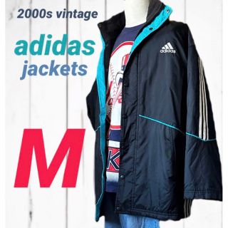 アディダス(adidas)のレア！ビンテージ アディダス ナイロン ウォームアップ ジャケット コート(ブルゾン)