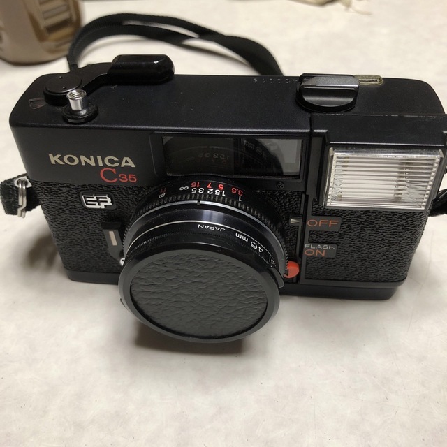 フィルムカメラ動作品　KONICA  C35EF   フィルムカメラ　⑥