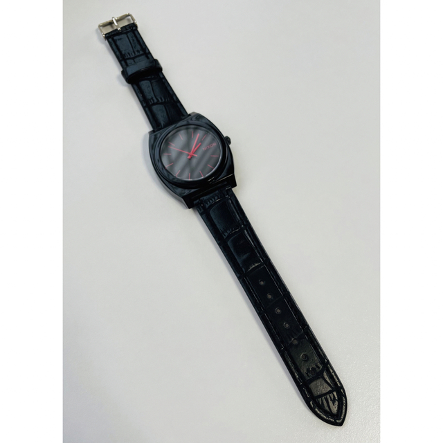 【電池・ベルト新品の美品】NIXONのTIME TELLER  P 黒×ピンク！ 1