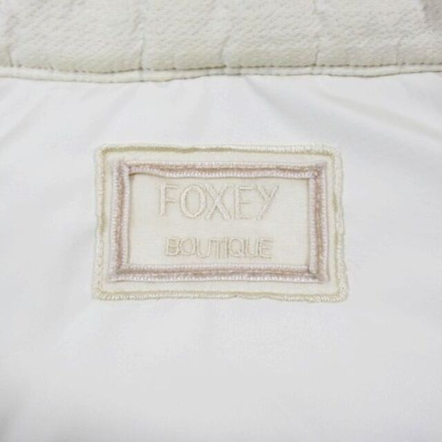 フォクシー FOXEY ダウンベスト フォックスファー付き ジュエルスノー
